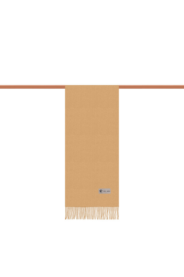 Camel Düz Renk Erkek Kaşkol - 2