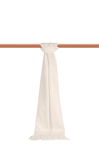 Ekru Düz Renk Erkek Kaşkol 