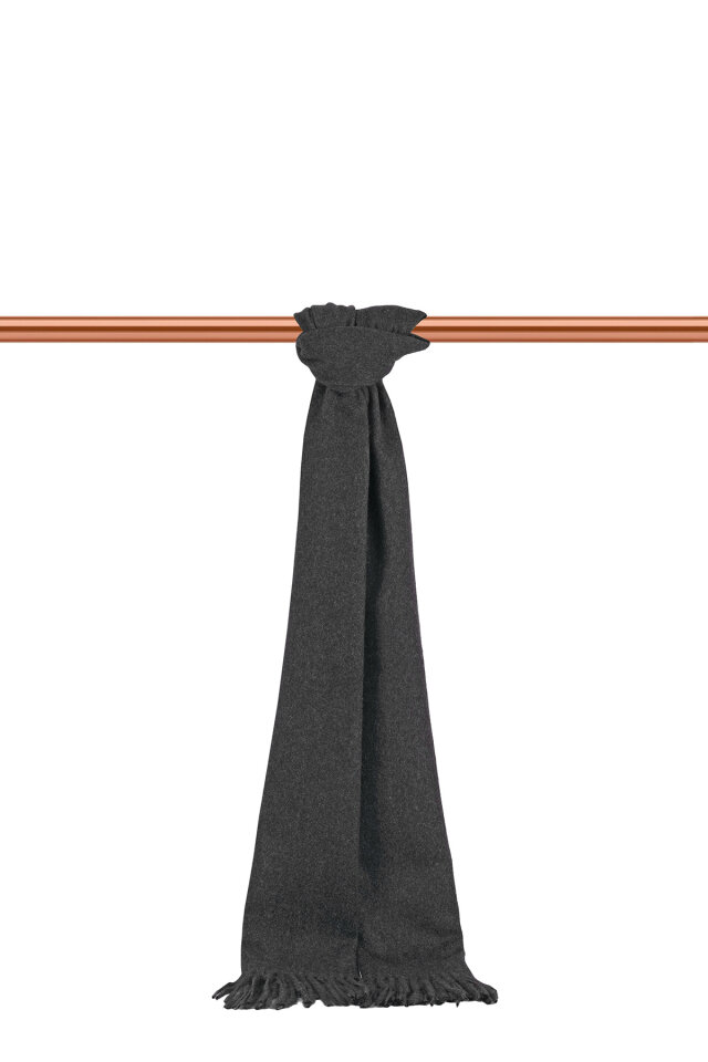 Füme Düz Renk Erkek Kaşkol - Bursa İpek