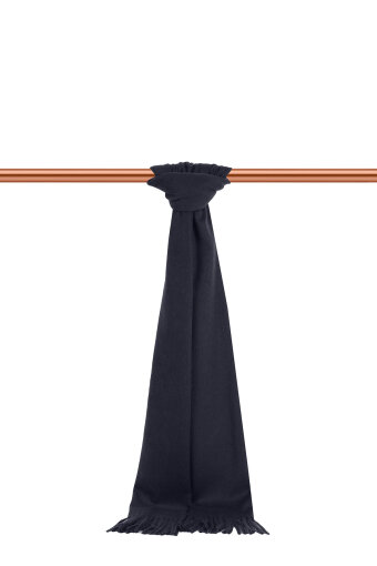 Lacivert Düz Renk Erkek Kaşkol 