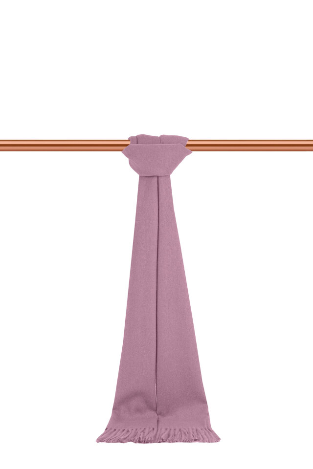 Lila Düz Renk Erkek Kaşkol - Bursa İpek