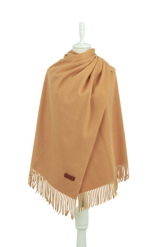 Camel Düz Renk Kışlık Şal 