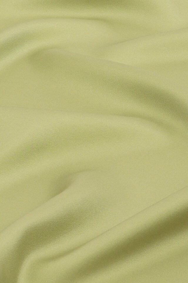 Fıstık Düz Renk Twill İpek Eşarp - 2