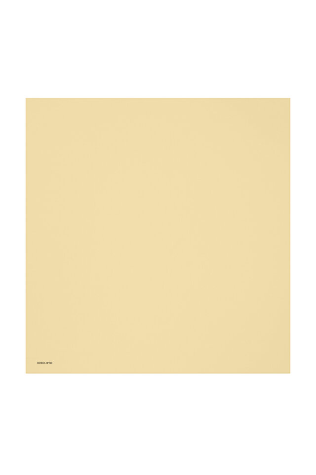 Gold Düz Renk Twill İpek Eşarp 