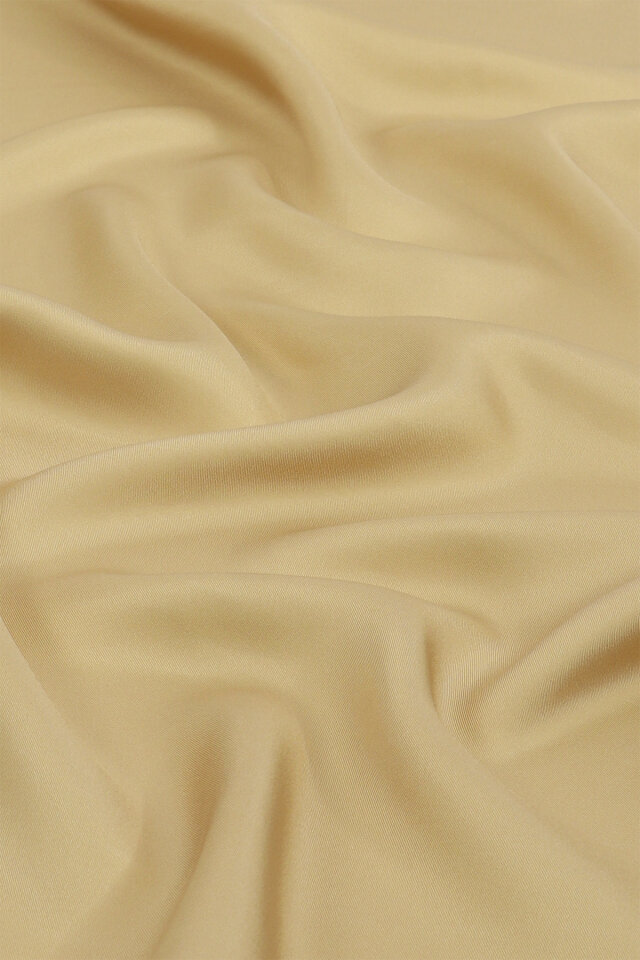 Gold Düz Renk Twill İpek Eşarp - Bursa İpek