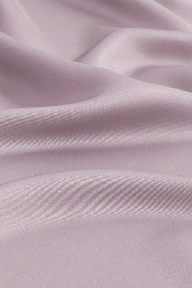 Leylak Düz Renk Twill İpek Eşarp - 2