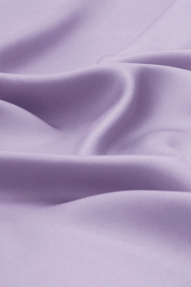 Lila Düz Renk Twill İpek Eşarp - Bursa İpek