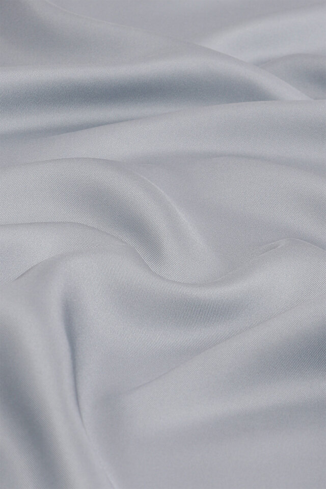 Marin Düz Renk Twill İpek Eşarp - Bursa İpek