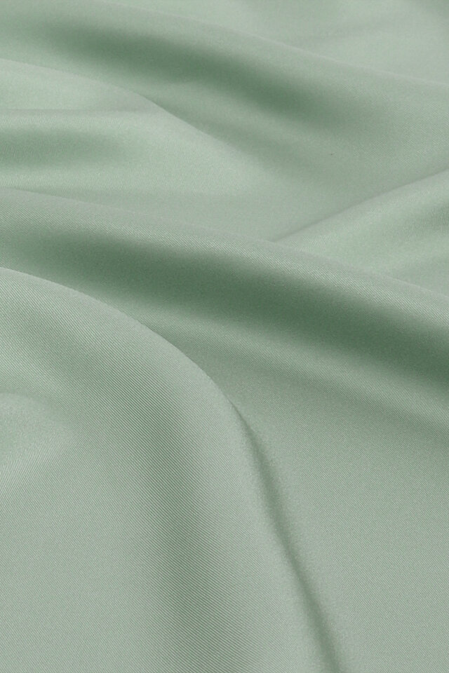 Mint Düz Renk Twill İpek Eşarp - Bursa İpek
