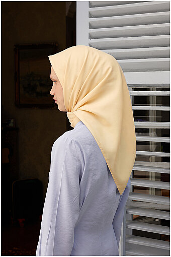 Mısır Düz Renk Twill İpek Eşarp 