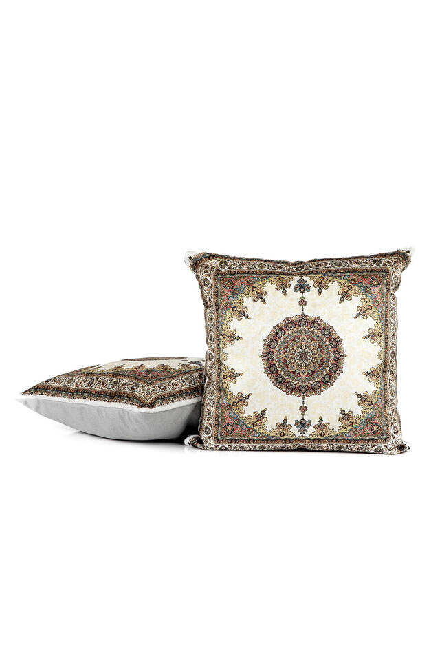 Ecru Velvet Runner Set - 3