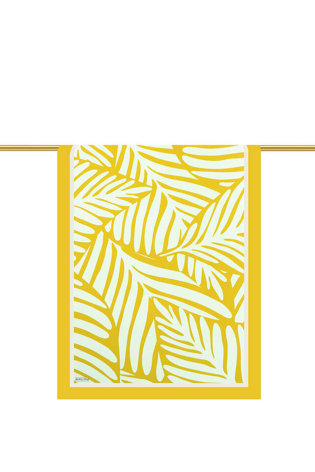 Asit Yeşil Ekin Desen Twill İpek Şal - 3