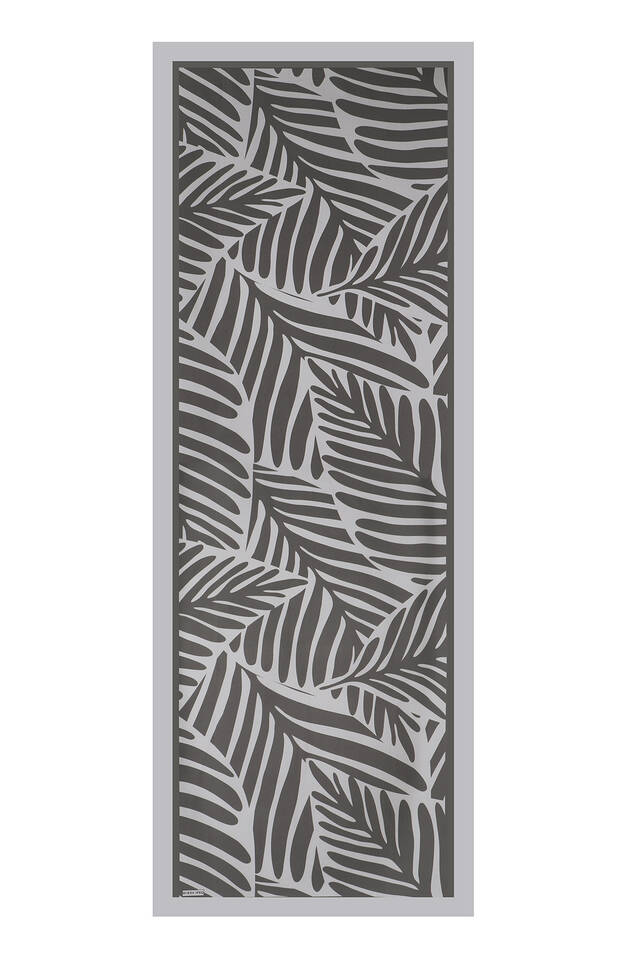 Gri Ekin Desen Twill İpek Şal - 4