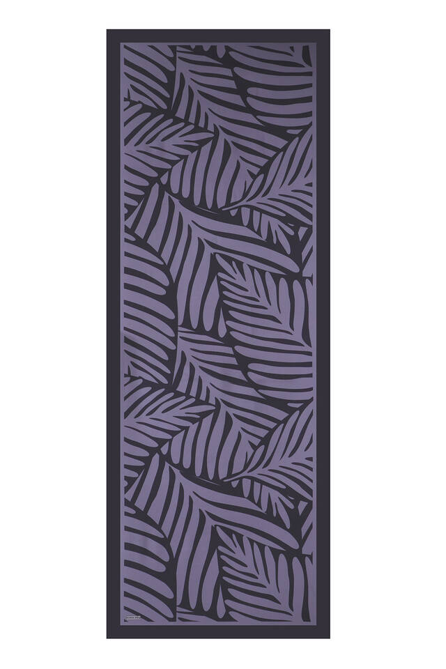 Lacivert Ekin Desen Twill İpek Şal - 4