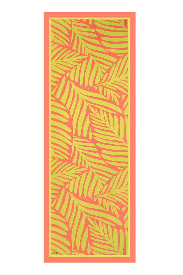 Yeşil Ekin Desen Twill İpek Şal - 4