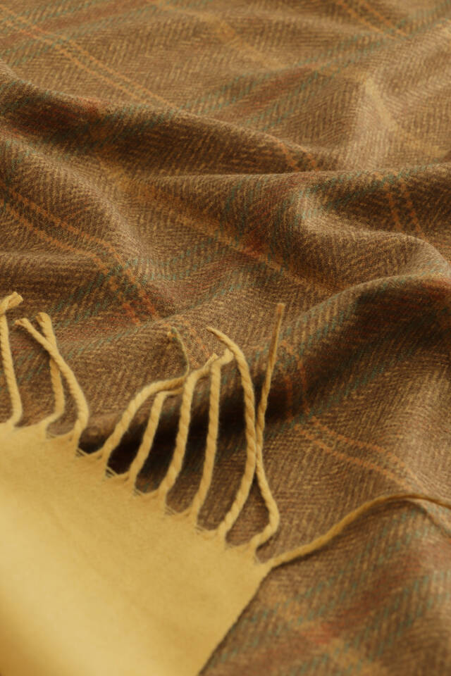 Hardal Ekose Desen Kışlık Şal - 3