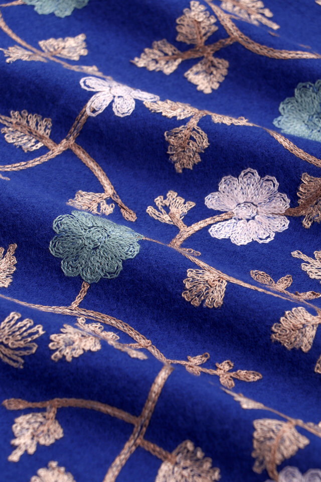 Saks Embroidered Winter Shawl - 4