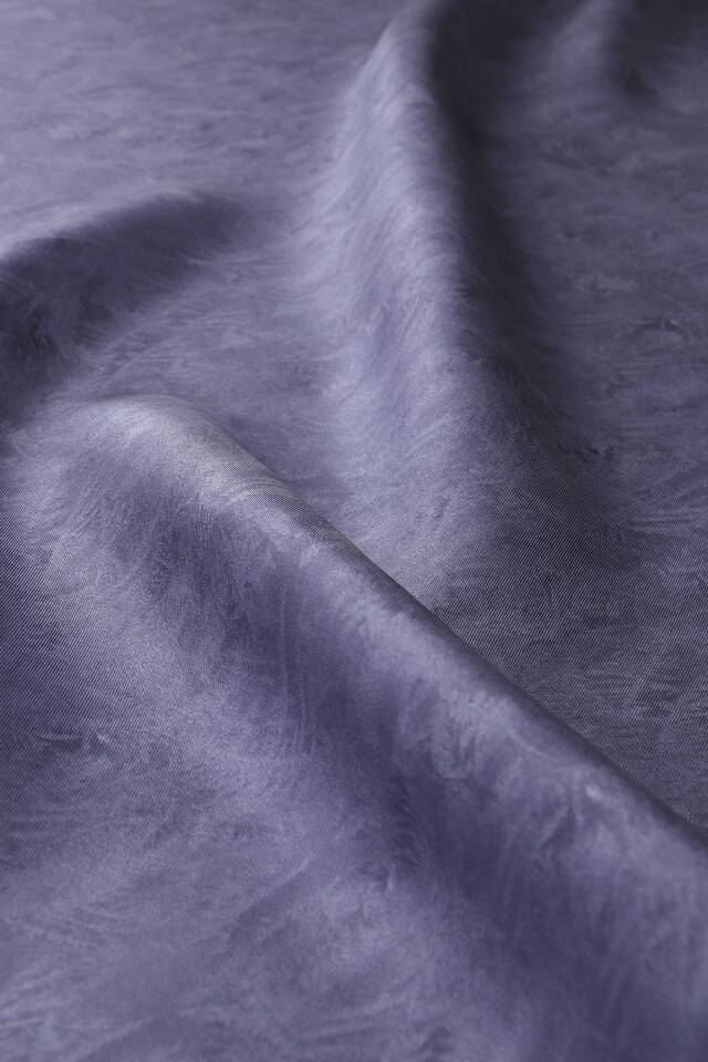 İndigo Fırça Desen Twill İpek Eşarp - 2