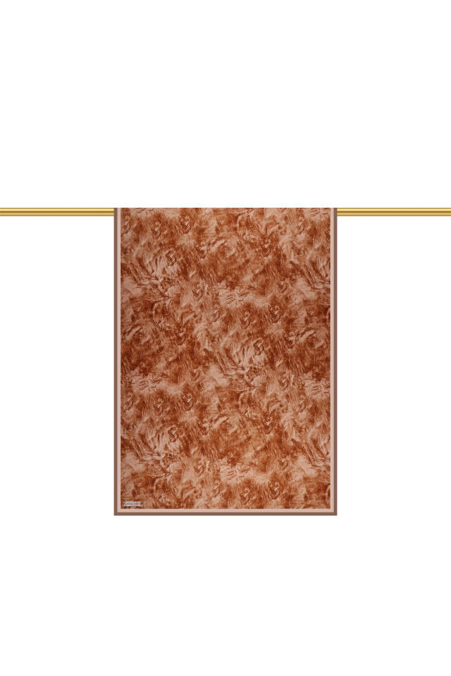 Bakır Fırça Desen Twill İpek Şal - 3