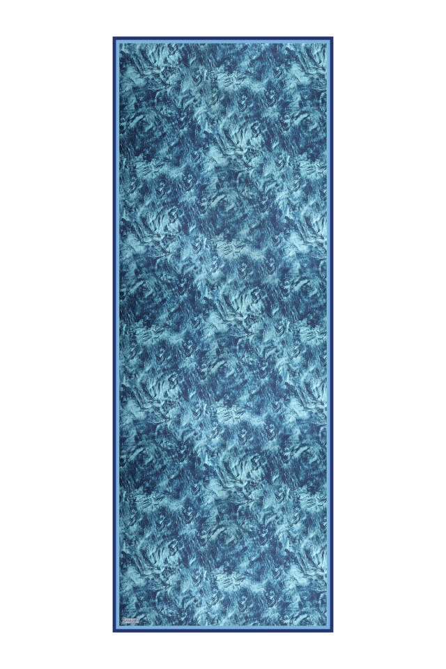 Mint Fırça Desen Twill İpek Şal - 4