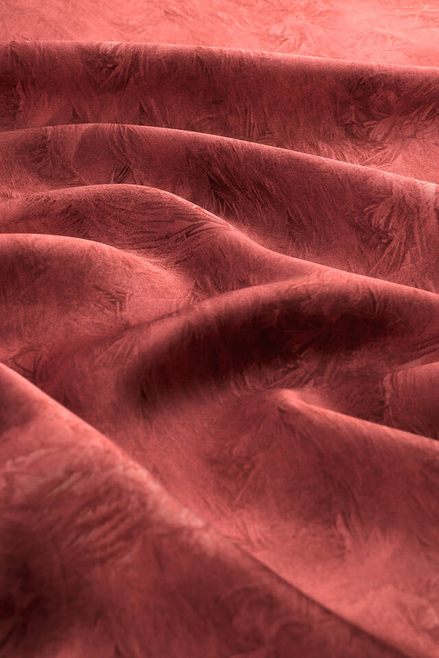 Vişne Fırça İpek Eşarp - 3