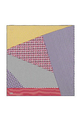 Fuchsia Drop Sura Silk Square Scarf 