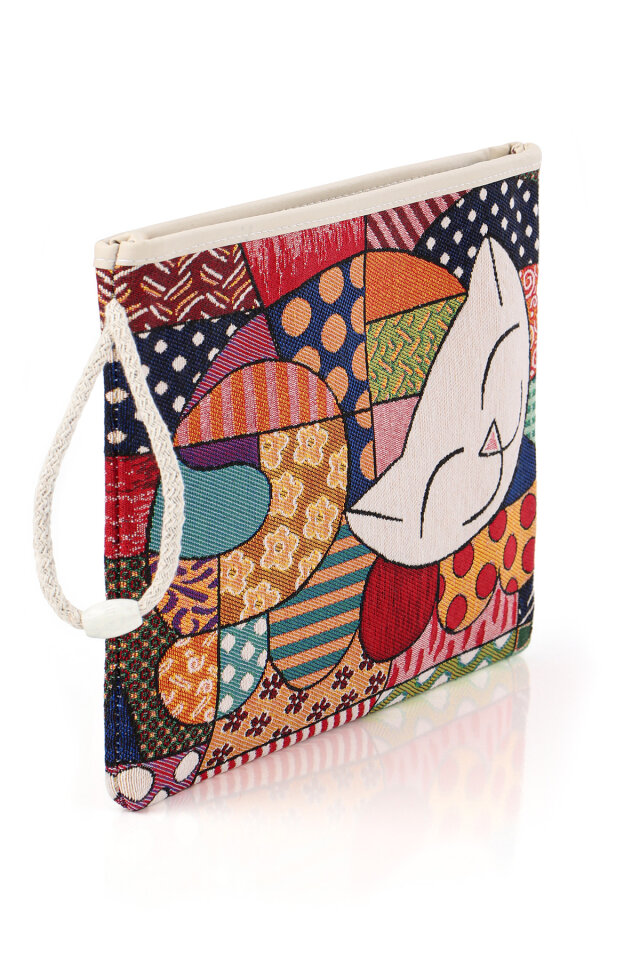 Kedi Desen Goblen El Çantası - 2