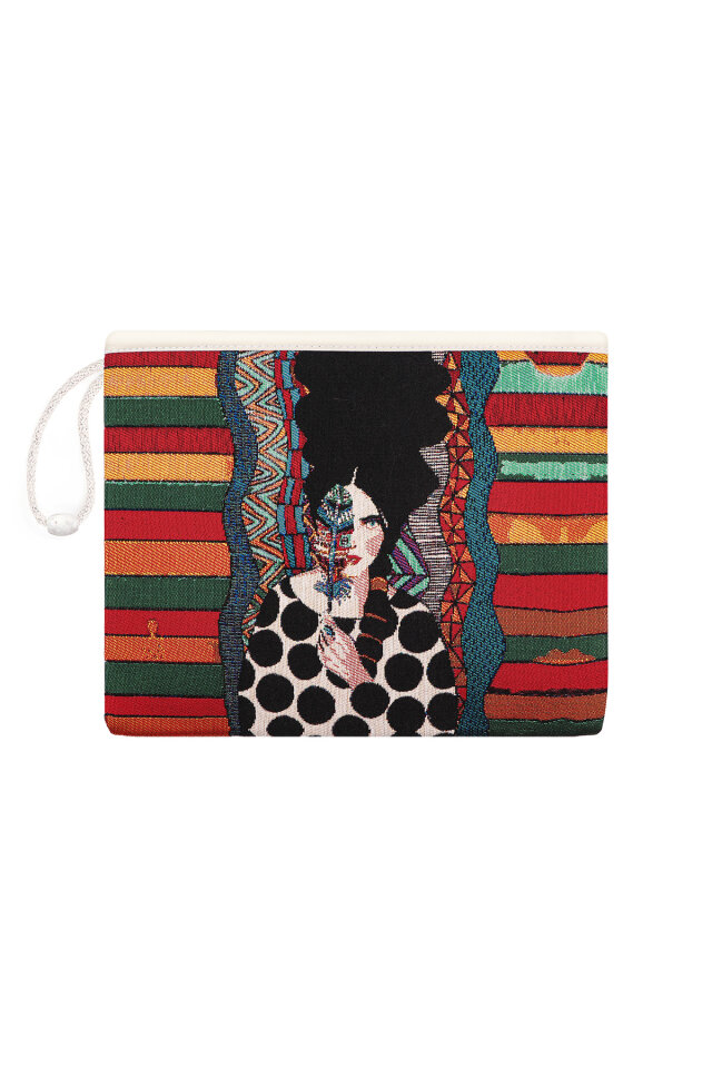 Bohem Desen Goblen El Çantası - Bursa İpek