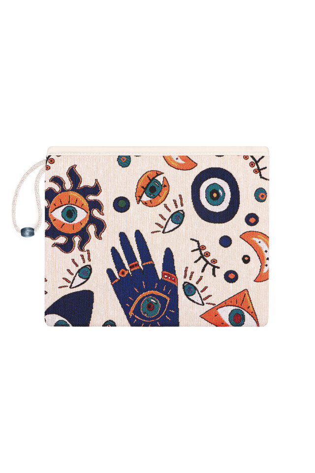 Göz Desen Goblen El Çantası 