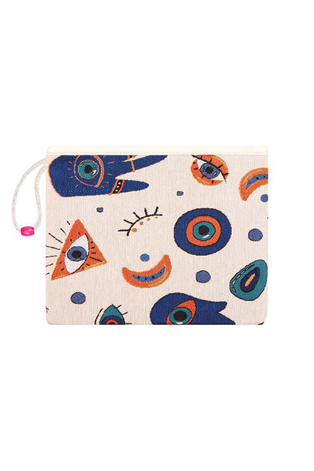 Göz Desen Goblen El Çantası - Bursa İpek