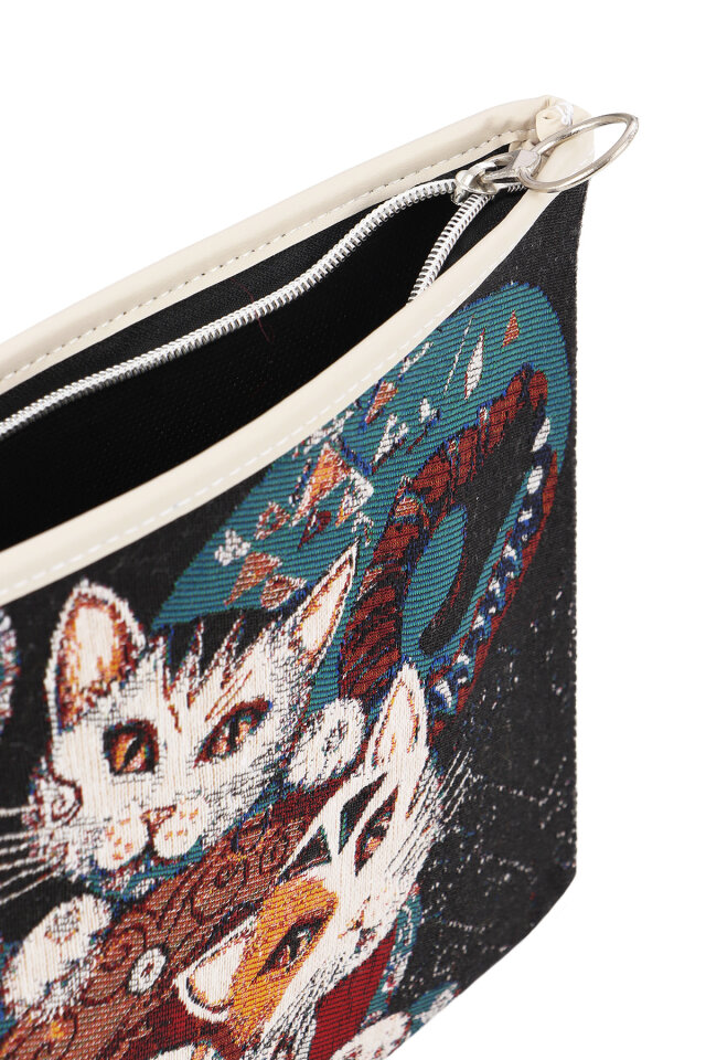 Kedi Desen Goblen El Çantası - 4