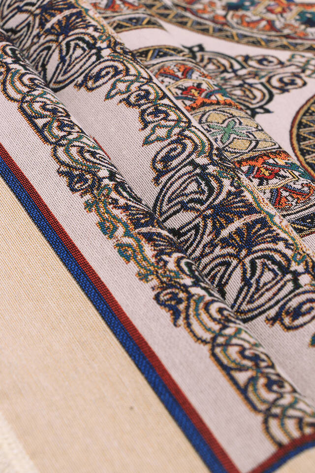 Turuncu Mandala Desen Goblen Seccade - 2