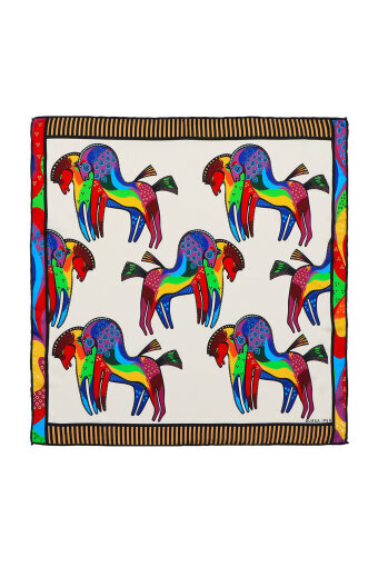 Gold Black Patterned Silky Pocket Square 