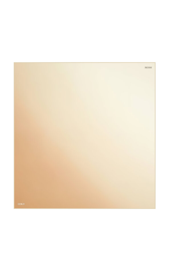 Gold Cream Degrade Sura Silk Square Scarf - 2