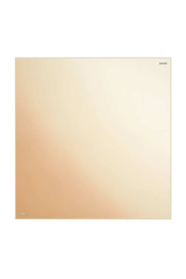 Gold Cream Degrade Sura Silk Square Scarf 