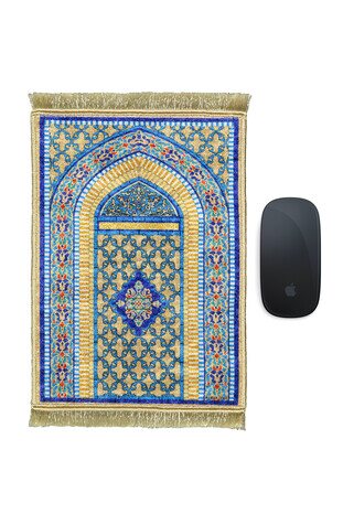 Gold Dekoratif Küçük Halı Mousepad 
