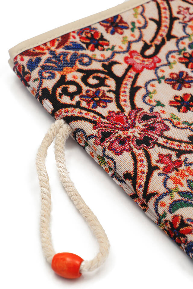 Gonca Pattern Tapestry Handbag - 2