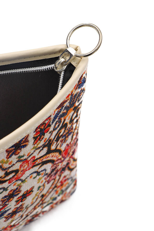 Gonca Pattern Tapestry Handbag - 4