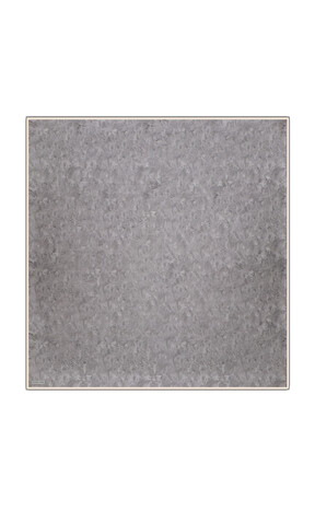 Gray Brush Pattern Twill Silk Square Scarf 