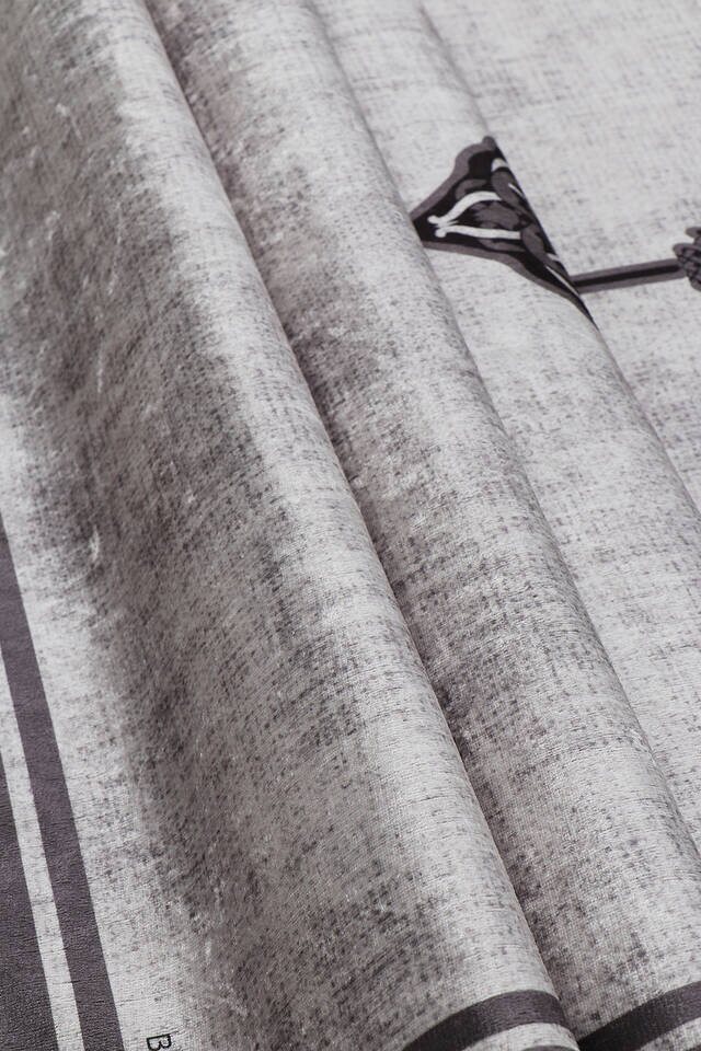 Gray Velvet Carpet Prayer Rug - 2