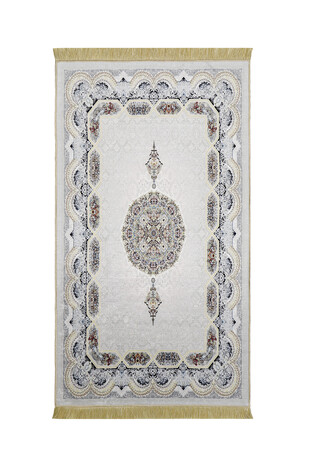 Gray Velvet Carpet Prayer Rug 