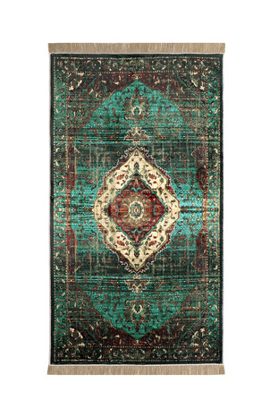 Green Bamboo Carpet Prayer Rug 
