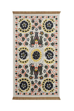 Green Bamboo Carpet Prayer Rug 