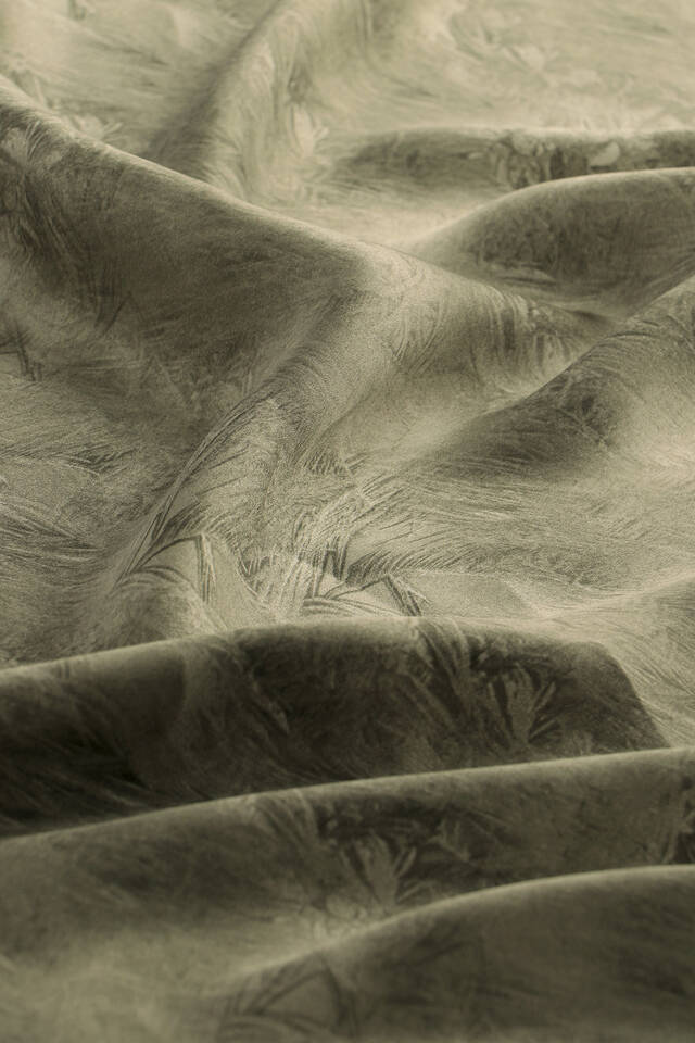 Green Brush Silk Square Scarf - 3