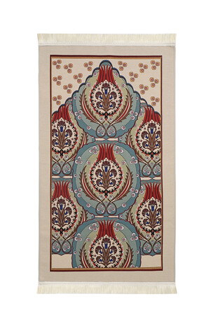 Green Çintemani Pattern Tapestry Prayer Rug 