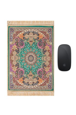 Green Decorative Small Carpet Mousepad 