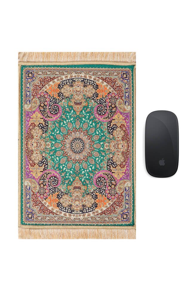 Green Decorative Small Carpet Mousepad - 1