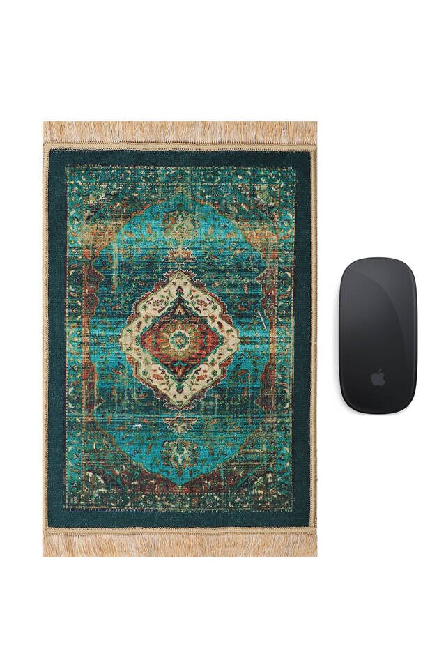 Green Decorative Small Carpet Mousepad - 1