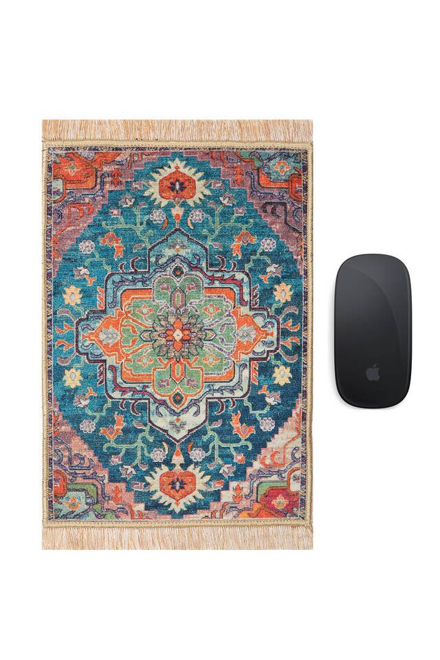 Green Decorative Small Carpet Mousepad - Bursa İpek