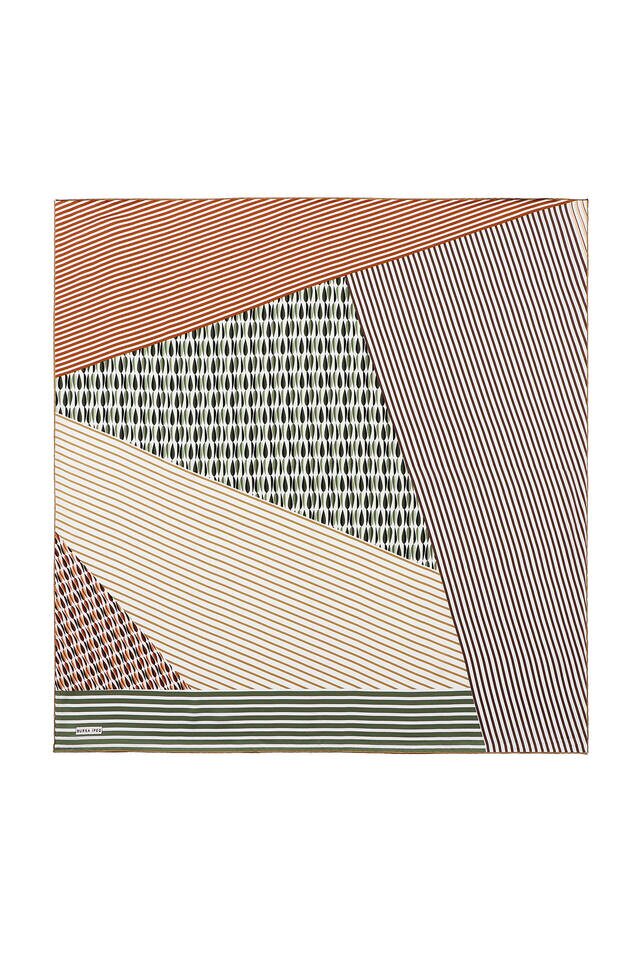 Green Drop Sura Silk Square Scarf - 2